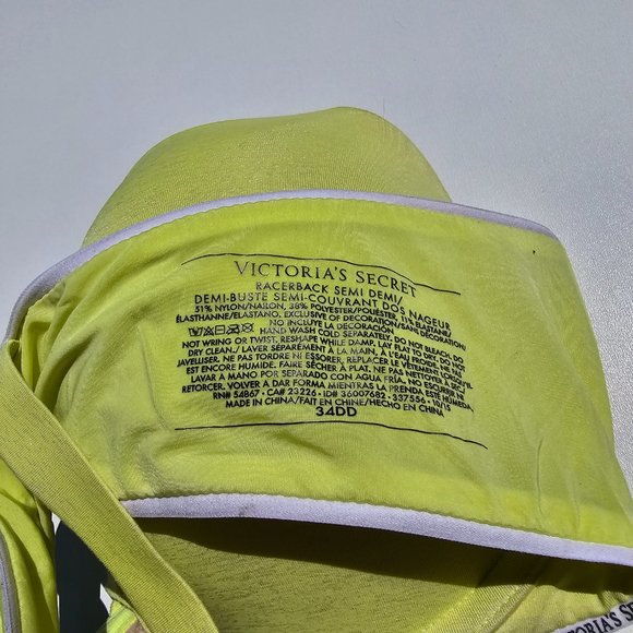 Victoria's Secret Front Closure, Racerback, Semi Demi Push-up Bra - size 34DD - Picture 5 of 6